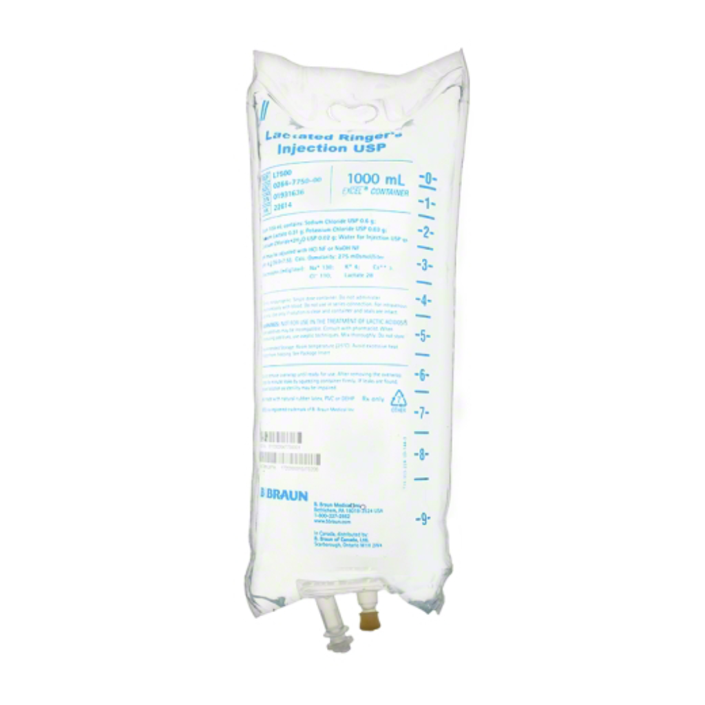 Braun Lactated Ringer’s Injection USP, (L7500)
