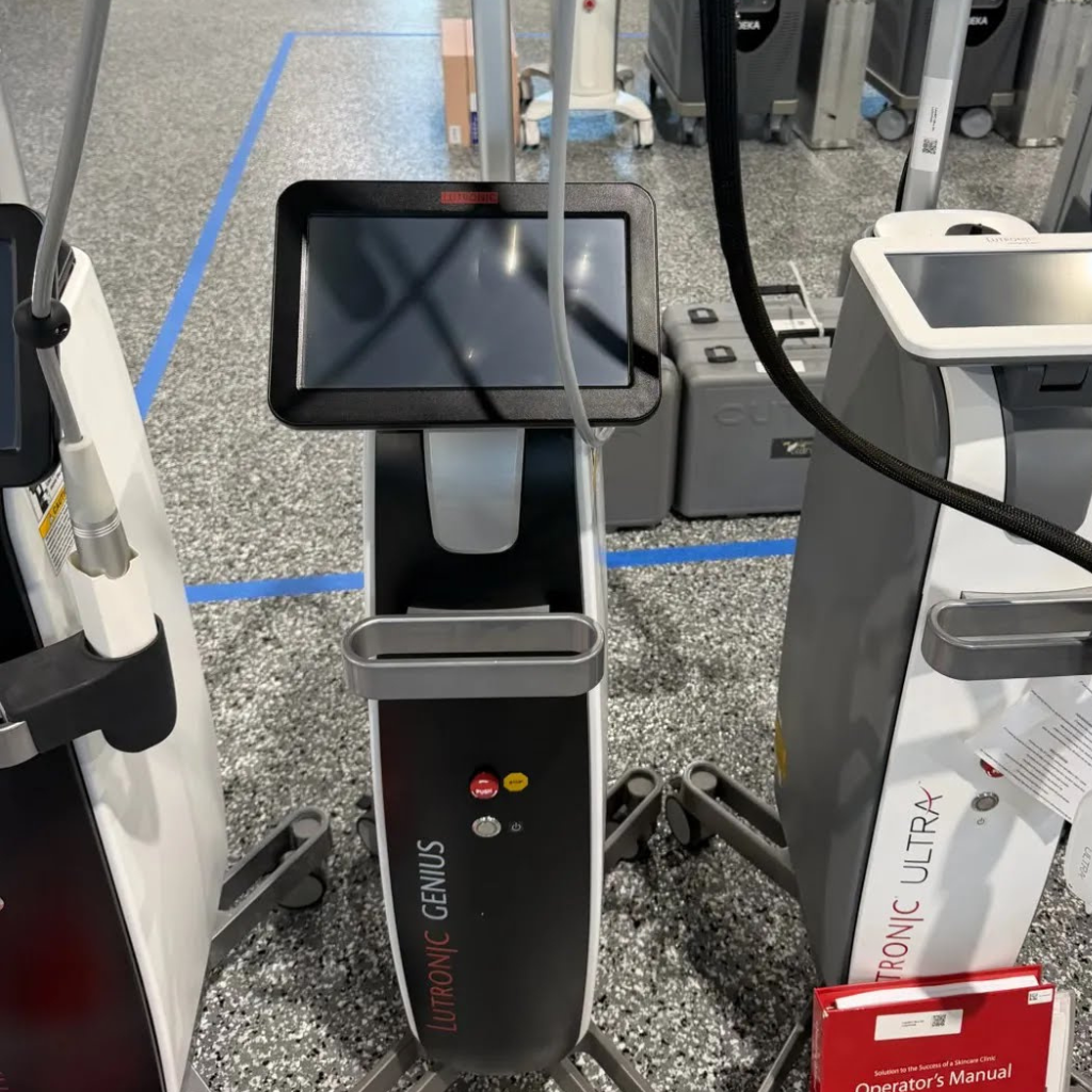 Lutronic Genius Pre-Owned (2021) in warehouse with other devices