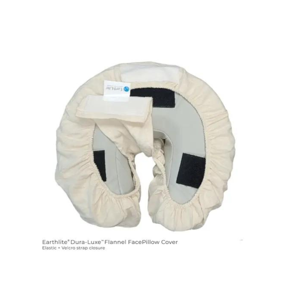 Luxury Flannel FacePillow Cover Back Natural