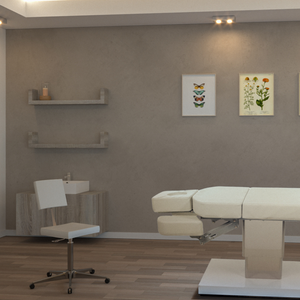 Luxury Med Spa Stool Square - Made in Italy Lifestyle Photo in Med Spa