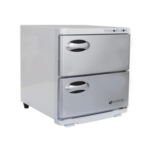 Hot Towel Cabinet Large Angle view White: Front View