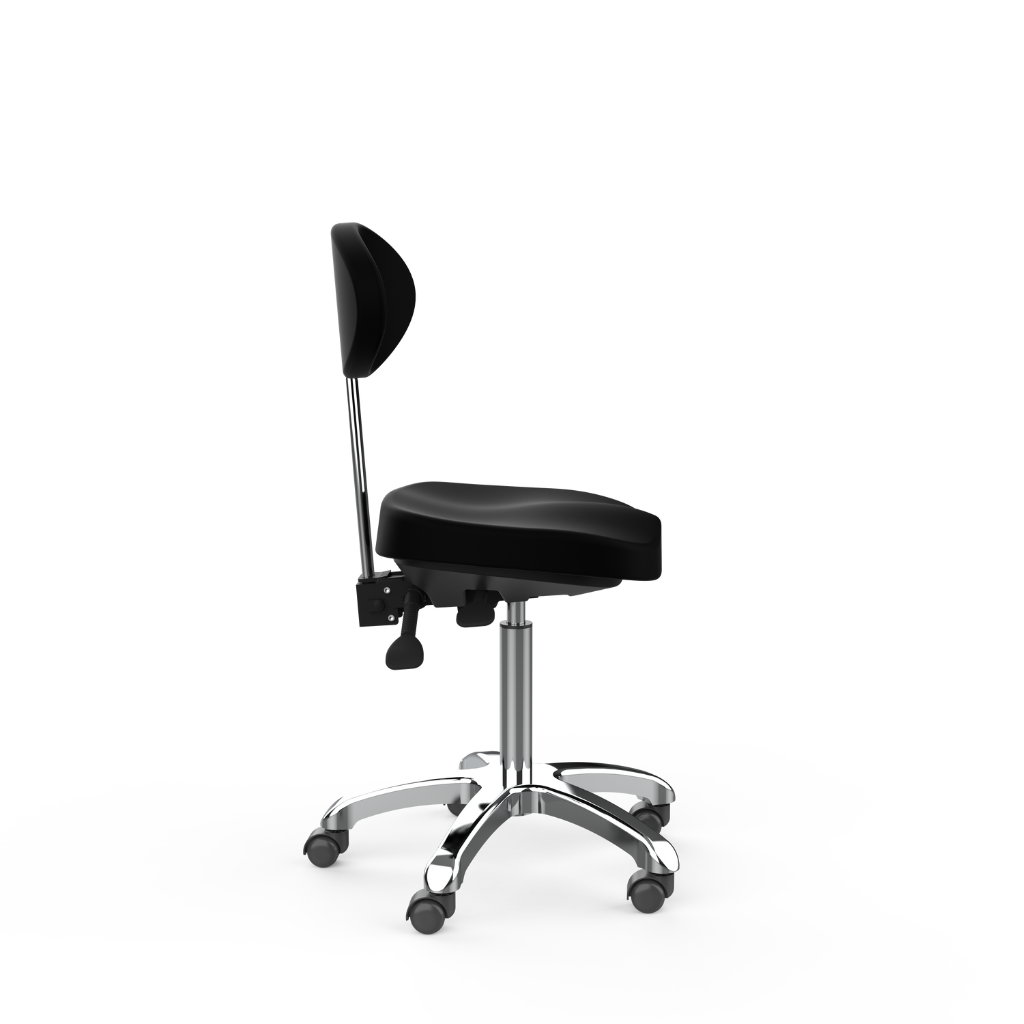 MedForma Contour Stool 1025E Black Side