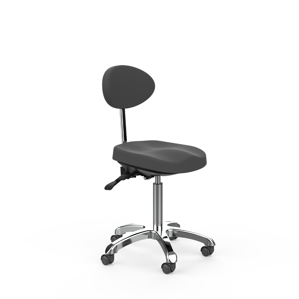 MedForma Contour Stool 1025E Dark Gray Side