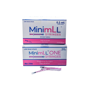 MinimLL Aesthetic Syringe Low Dead Space (LDS) 1 mL Boxes