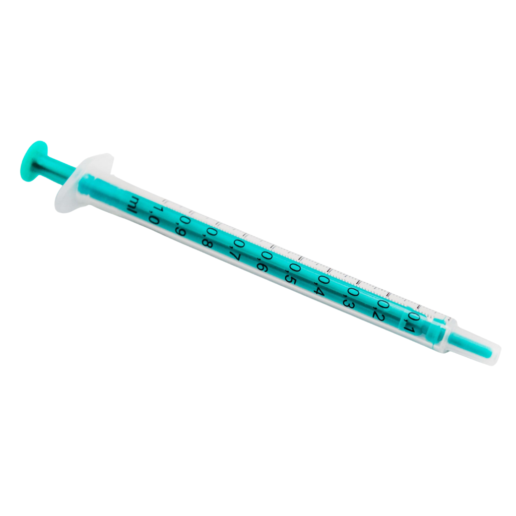 NORM-JECT 2-Part Luer Slip Syringe with clear polypropylene barrel, smooth plunger, and luer slip tip for medication preparation and IV use in Med Spa and IV Hydration practices.