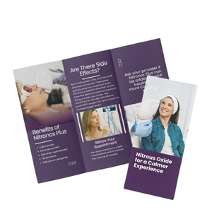 Nitronox patient brochure on a white background