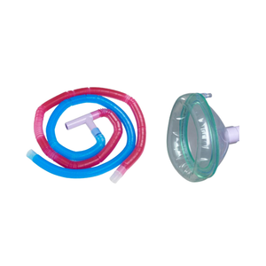 Nitronox breathing circuit and mask bundle on a white background