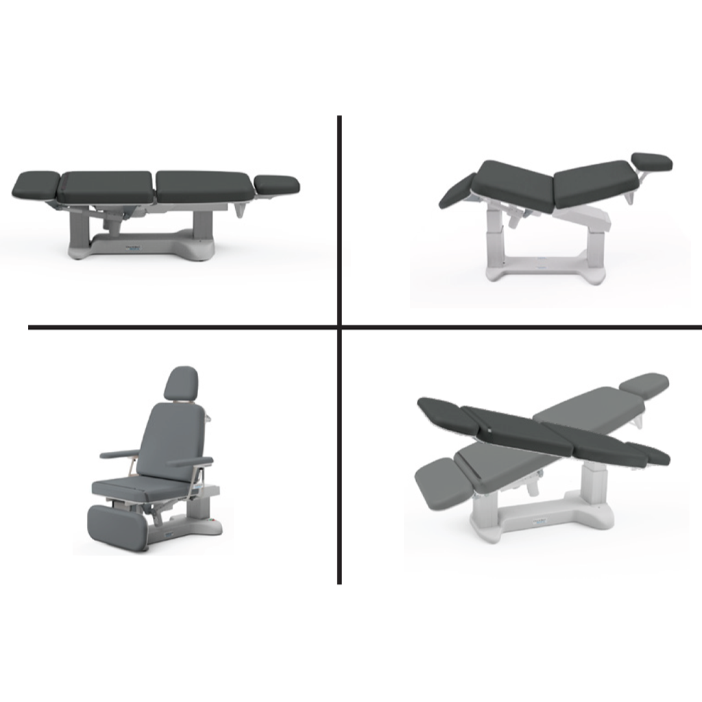 Oakworks Medical 3100 Series Procedure Chair position of movements