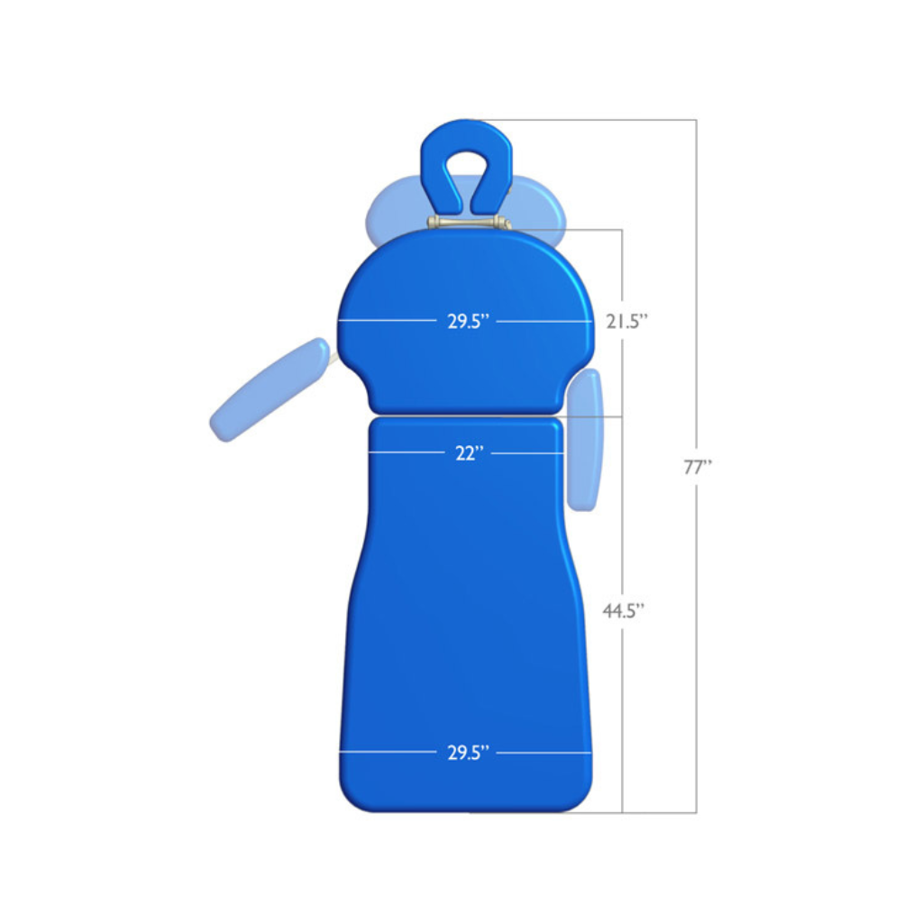 Oakworks PT400M Stationary Massage Table Dimensions