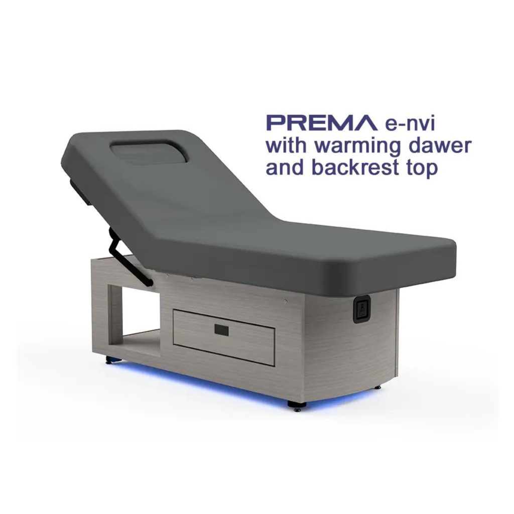 Oakworks Prema Electric Backrest Table with warming Drawer