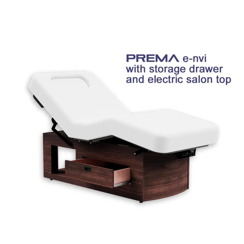 Prema e-nvi with storage Drawer and electric salon top