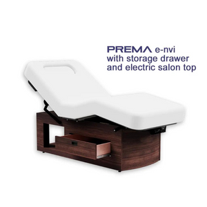 Prema e-nvi with storage Drawer and electric salon top