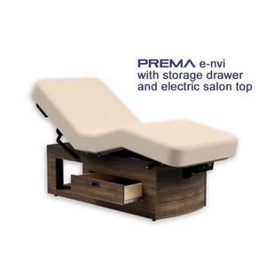 Prema e-nvi with storage drawer and electric salon top