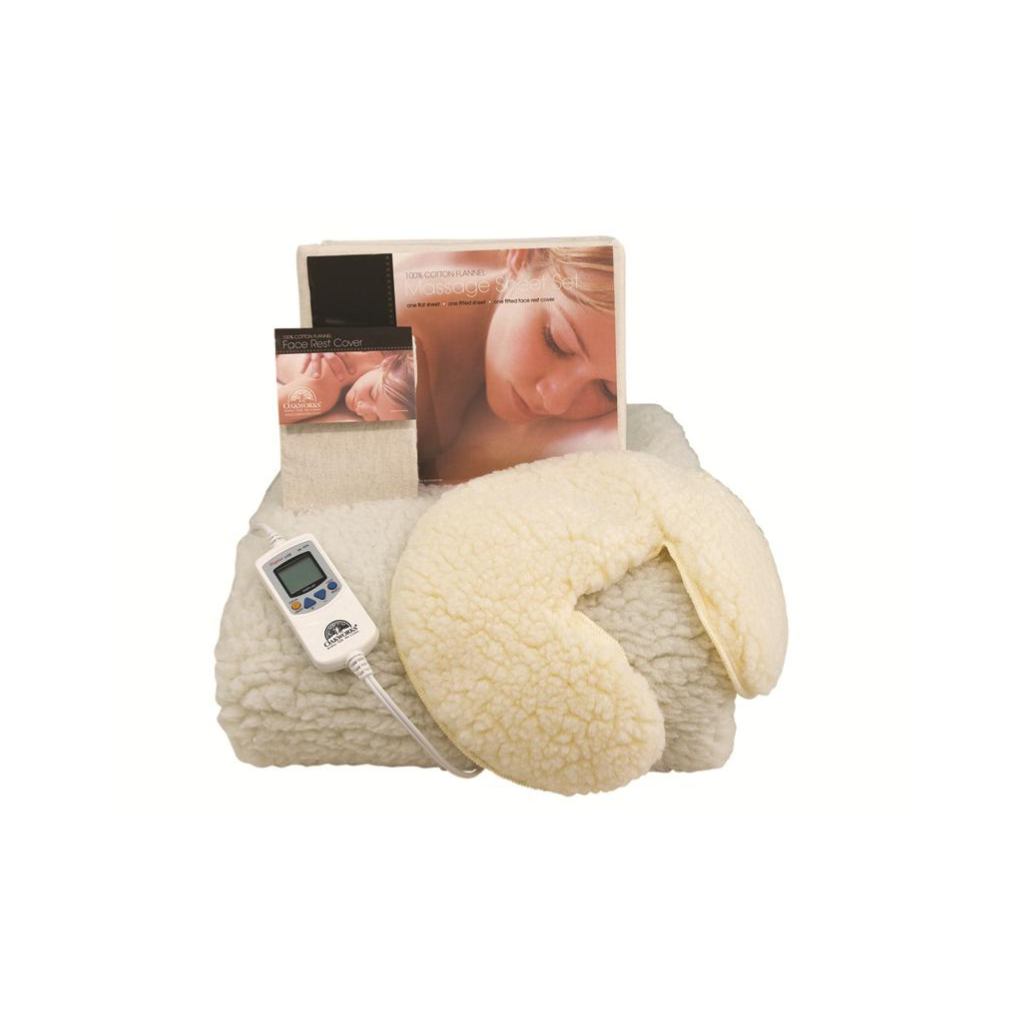 Oakworks Premium Table Top Package includes Table Warmer, Face rest cushion