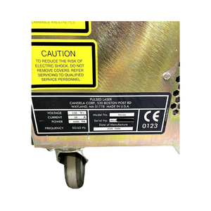 Part out Candela VBEAM 2000 serial number, voltage, current and power