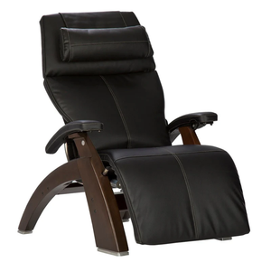 Perfect Chair Omni-Motion Classic Zero Gravity - Black Premium Pad - Dark Walnut Front (PC-610)