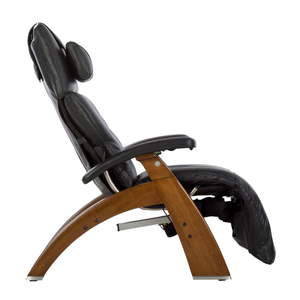 Perfect Chair Omni-Motion Classic Zero Gravity - Black Premium Pad - Walnut Side (PC-610)