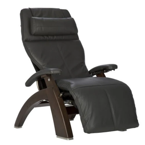 Perfect Chair Omni-Motion Classic Zero Gravity - Gray Premium Pad - Dark Walnut Front (PC-610)