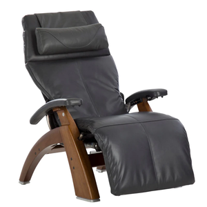 Perfect Chair Omni-Motion Classic Zero Gravity - Gray Premium Pad - Walnut Front (PC-610)