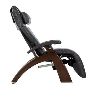 Perfect Chair Omni-Motion Classic Zero Gravity - Gray Premium Pad - Dark Walnut Side (PC-610)