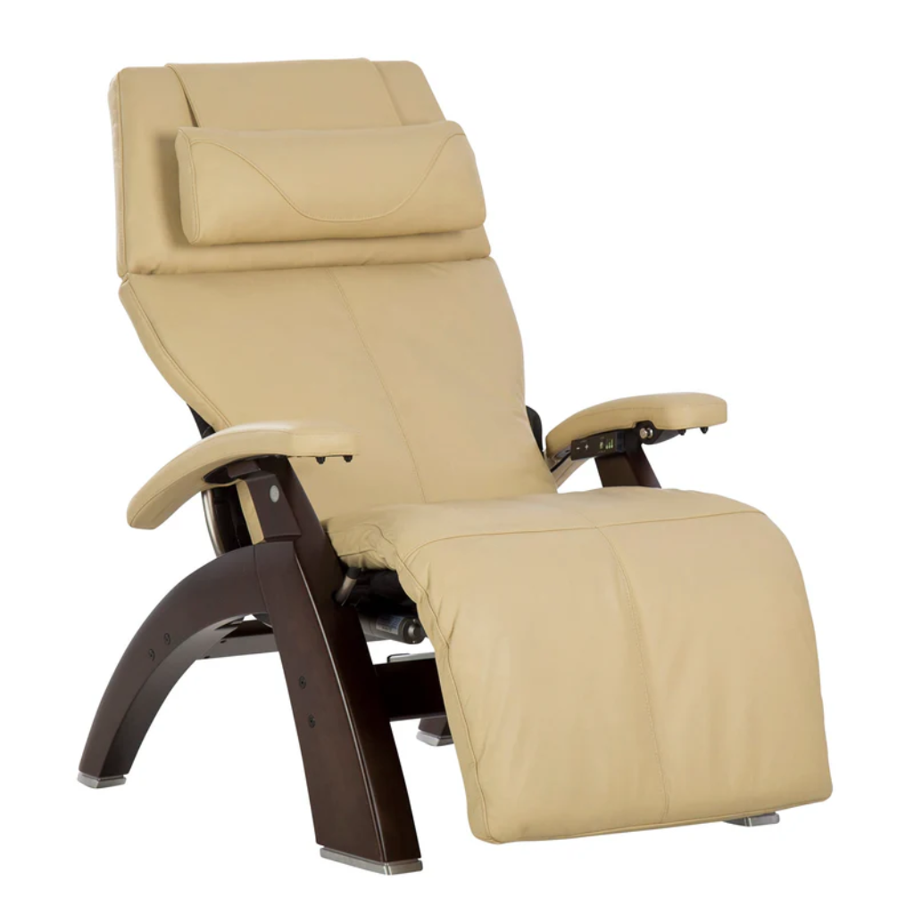 Perfect Chair Omni-Motion Classic Zero Gravity - Ivory Premium Pad - Dark Walnut Front (PC-610)