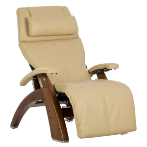 Perfect Chair Omni-Motion Classic Zero Gravity - Ivory Premium Pad - Walnut Front (PC-610)