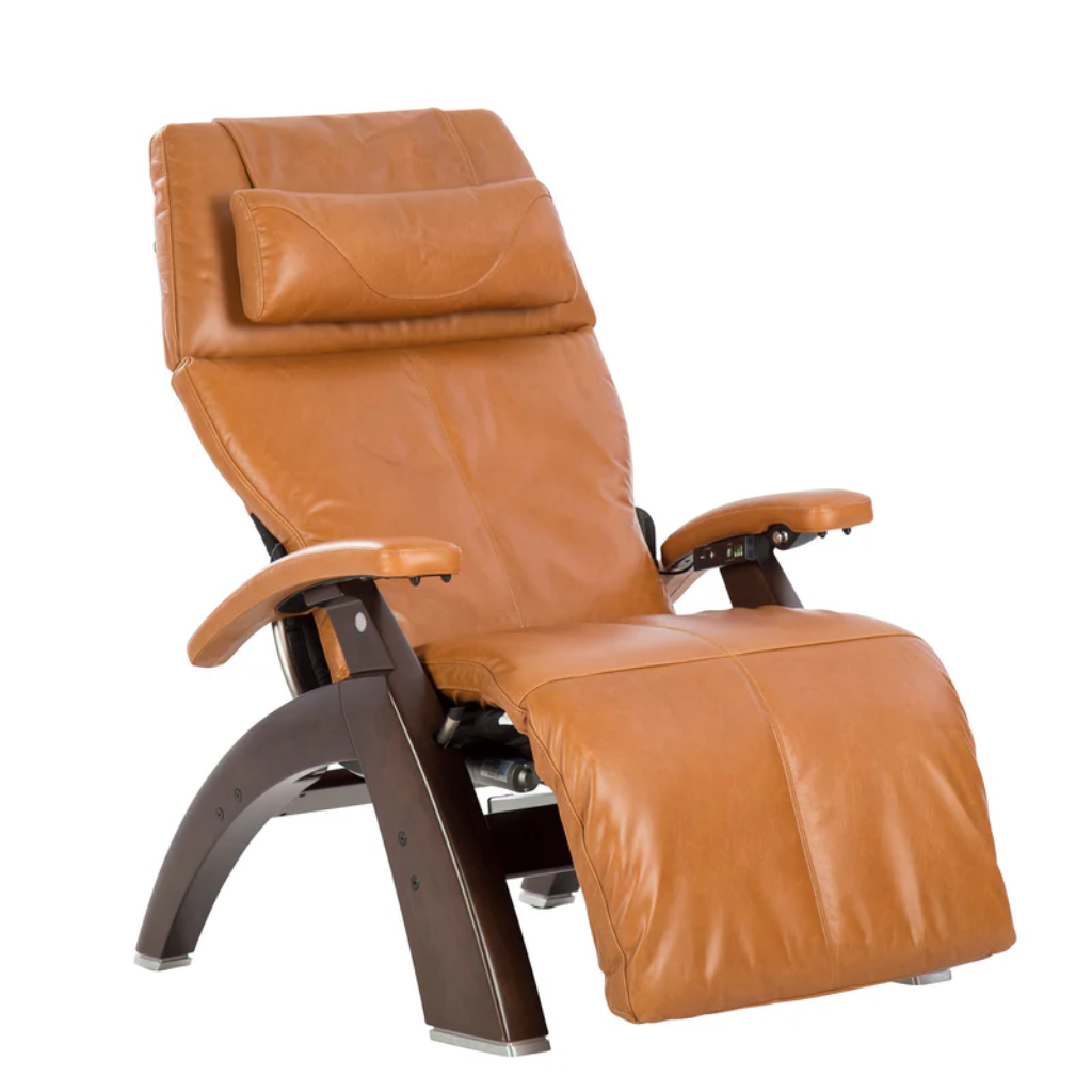 Perfect Chair Omni-Motion Classic Zero Gravity - Saddle Premium Pad - Dark Walnut Front (PC-610)