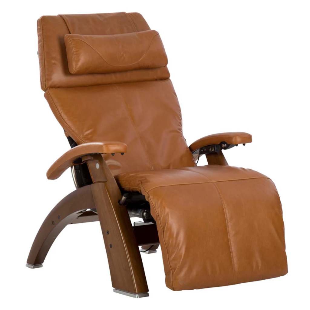 Perfect Chair Omni-Motion Classic Zero Gravity - Saddle Premium Pad - Walnut Front (PC-610)