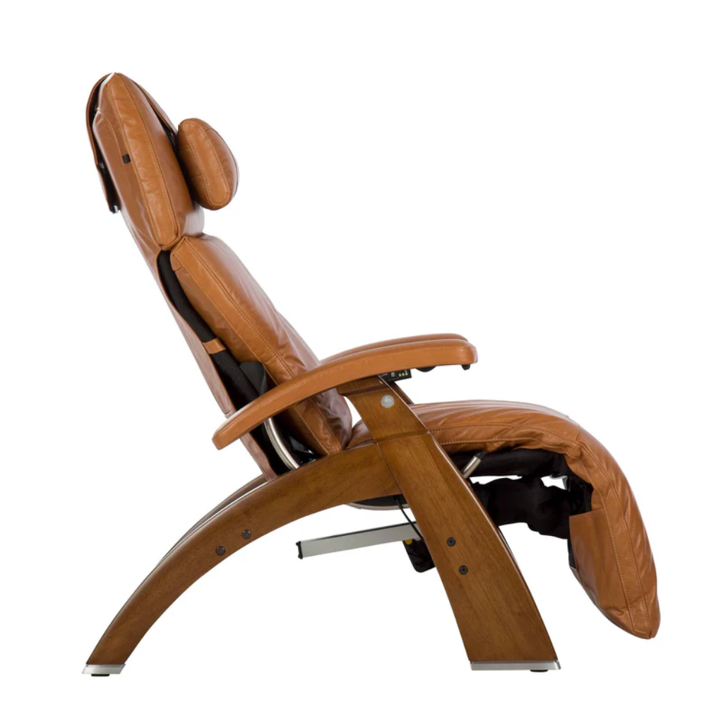 Perfect Chair Omni-Motion Classic Zero Gravity - Saddle Premium Pad - Walnut Side (PC-610)
