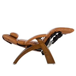 Perfect Chair Omni-Motion Classic Zero Gravity - Saddle Premium Pad - Walnut Reclined (PC-610)