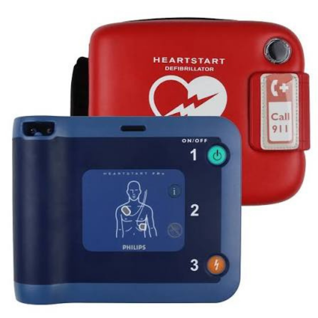 The Philips HeartStart FRx AED (Refurbished) is a rugged, reliable automated external defibrillator designed to support both trained responders and those with minimal experience during a cardiac emergency. 