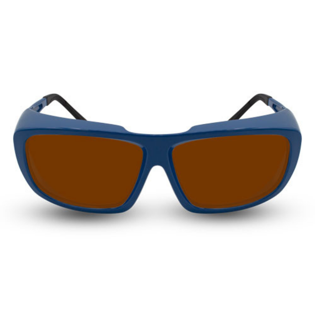 Innovative Optics Pi18 Laser Glasses: 701 Blue Frame