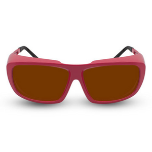 Innovative Optics Pi18 Laser Glasses: 701 Red Frame
