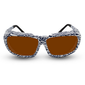 Innovative Optics Pi18 Laser Glasses: 701 Zebra Frame