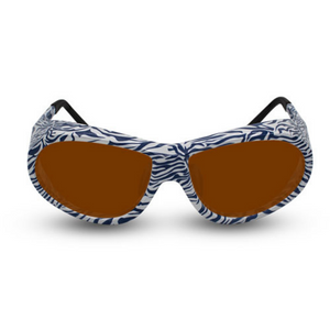 Innovative Optics Pi18 Laser Glasses: 757 Zebra Frame