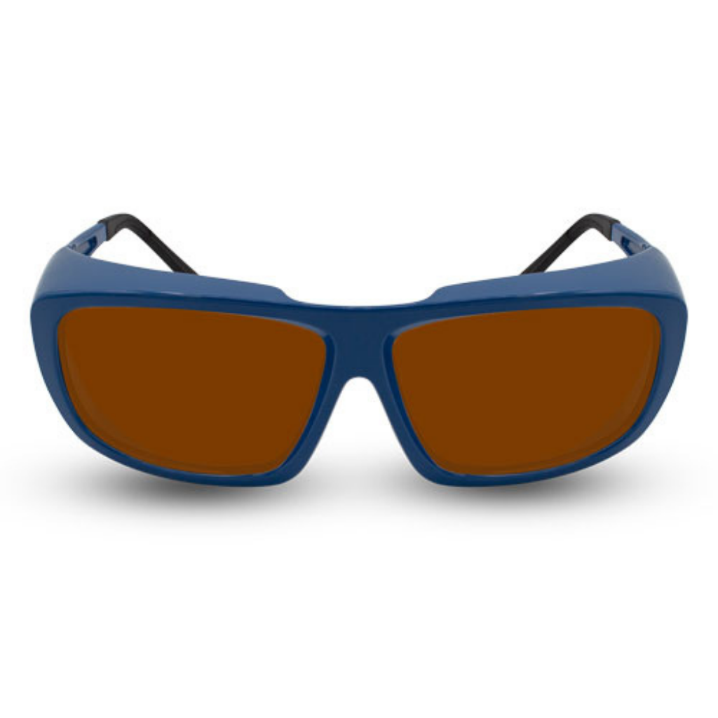 Innovative Optics Pi3 Laser Glasses: 701 Blue Frame