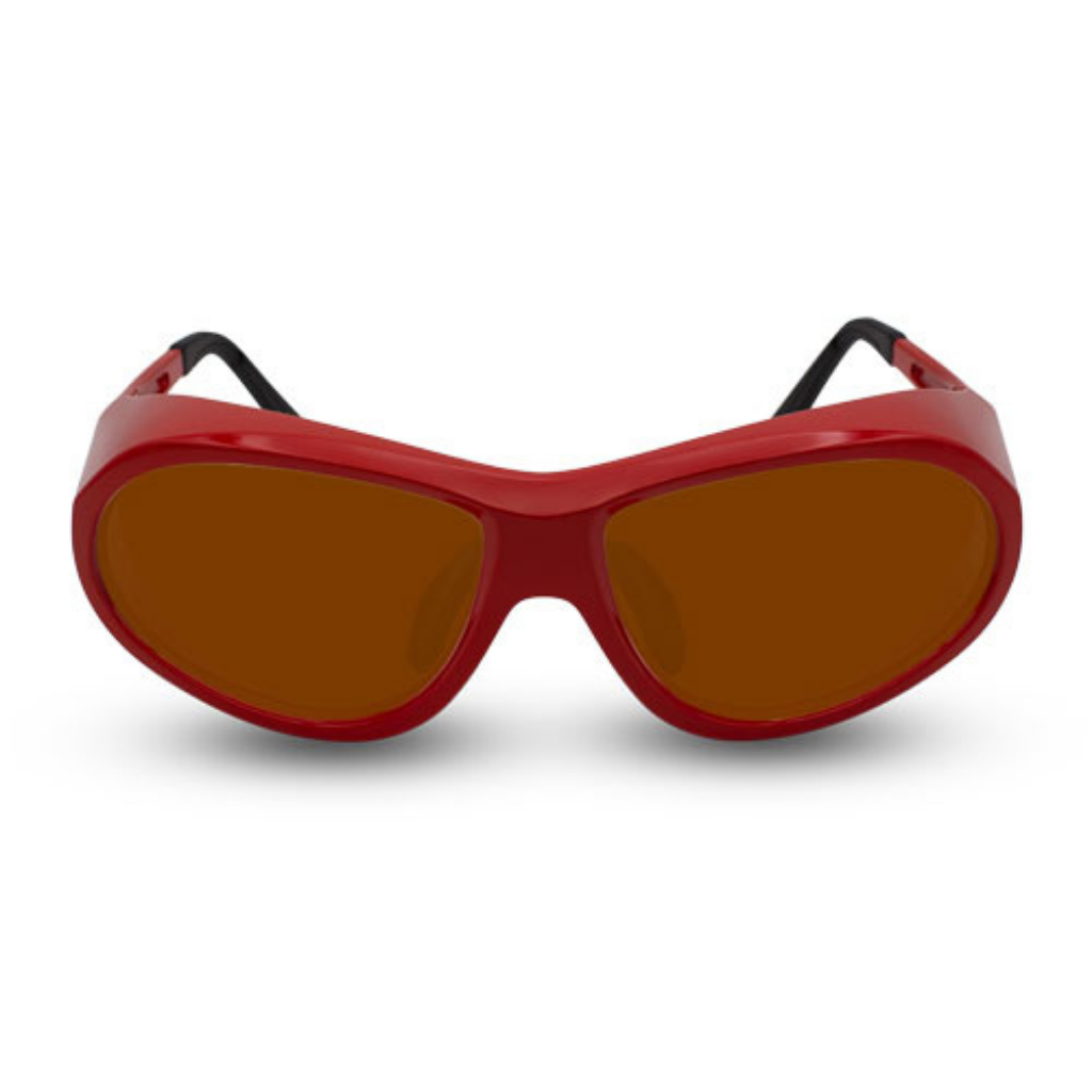 Innovative Optics Pi3 Laser Glasses: 757 Red Frame