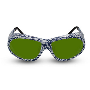 Innovative Optics Pi4 Laser Glasses: 757 Zebra Frame