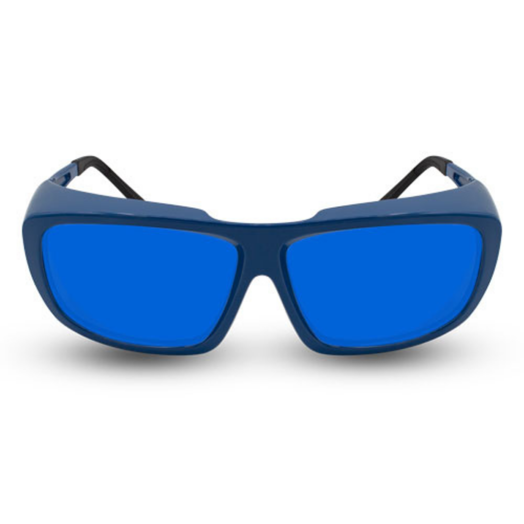 Innovative Optics Pi7 Laser Glasses: 701 Blue Frame