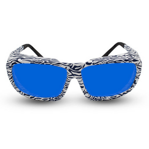 Innovative Optics Pi7 Laser Glasses: 701 Zebra Frame