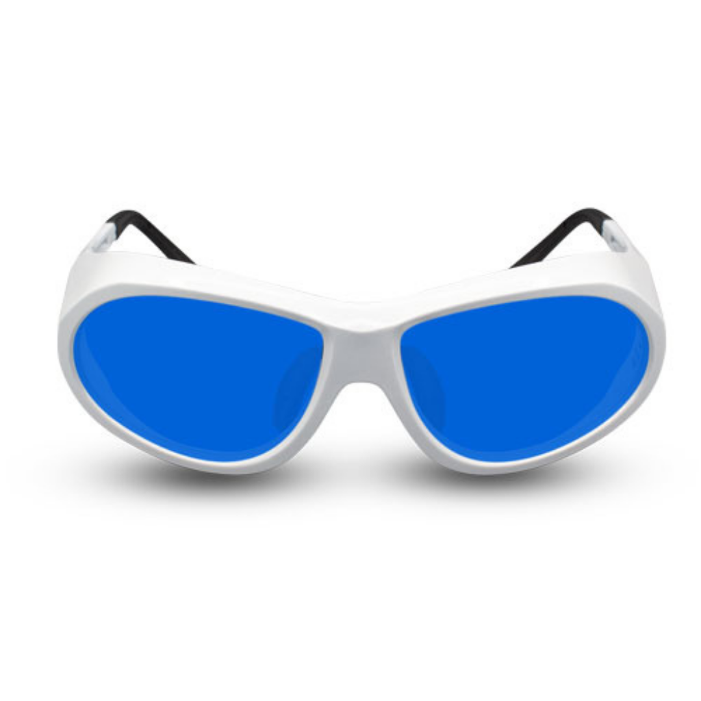 Innovative Optics Pi7 Laser Glasses: 757 White Frame