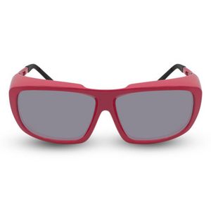 Innovative Optics Pi8 Laser Glasses: 701 Red Frame