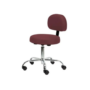 Earthlite Pneumatic Rolling Stool with Backrest