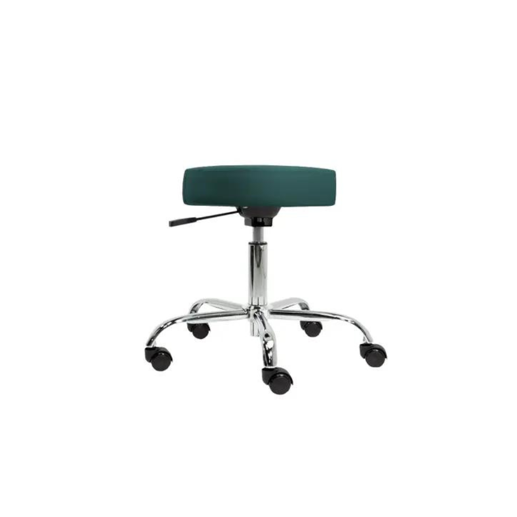 Pneumatic Rolling Massage Stool Low height Teal