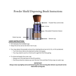 Powder Shield Light SPF 30 instructions