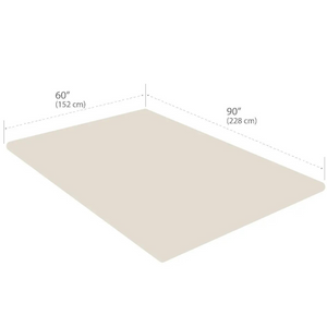 Premium Microfiber Fleece Blanket Cream Dimensions