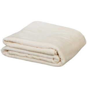 Premium Microfiber Fleece Blanket Cream