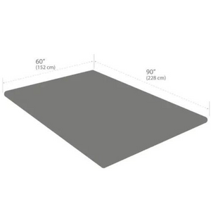 Premium Microfiber Quilted Blanket Pewter measurements