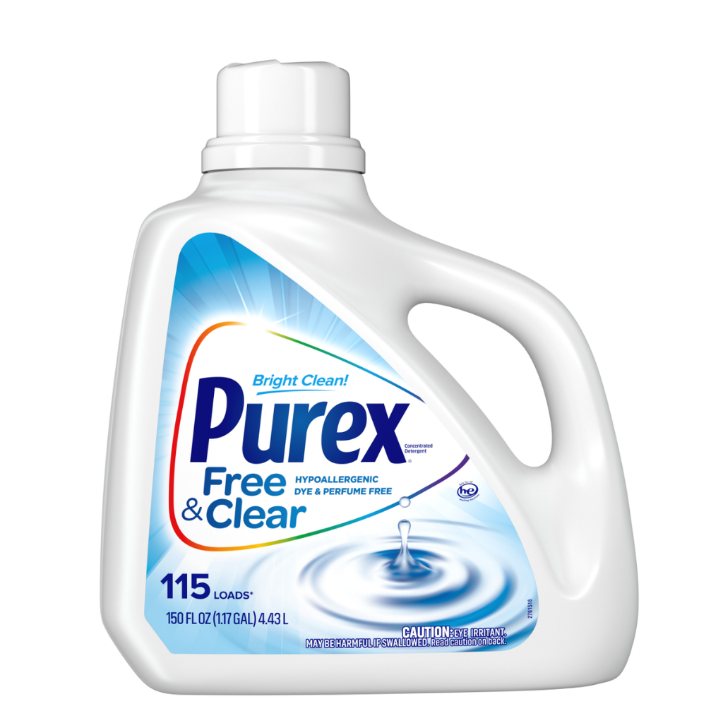 Laundry Detergent, Liquid, Free & Clear (Case of 4 Bottles)