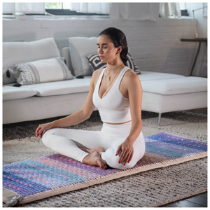 Rainbow Chakra Mat™ Large 7428 Firm - PEMF Inframat Pro® Third Edition in use